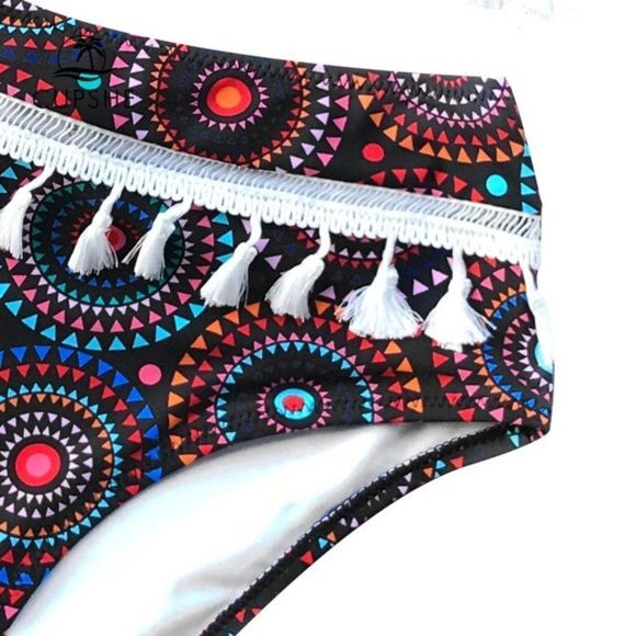 CUPSHE Tribe Fireworks Print Tassel Bikini - Picture 6 of 7